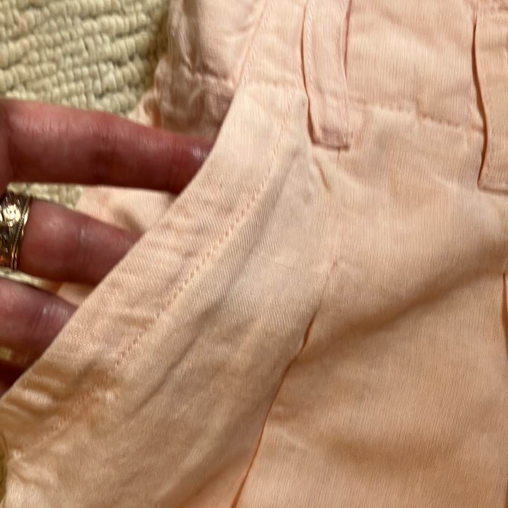 Free People Calla pleated high waist linen blend 4” shorts NWT 0 - Picture 6 of 13